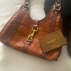 Gucci buckle leather purse